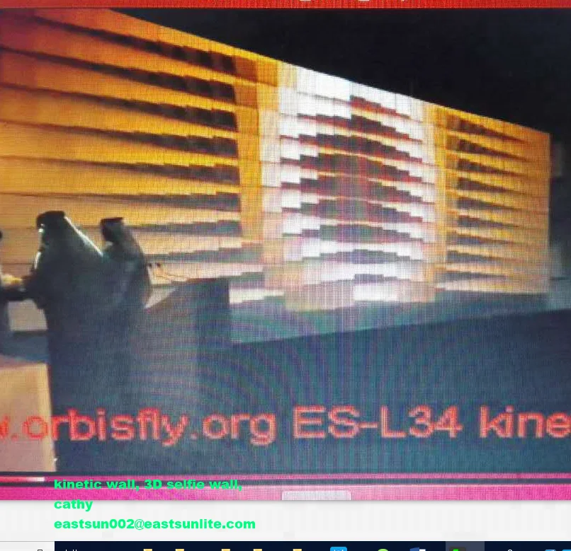 Eastsun Kinetic Wall Sheets 3d Led Video Display Panels