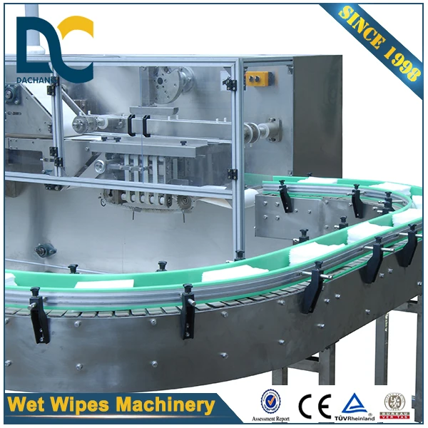 Dachang Complete Set Wet Wipe Production Line with Lid Applicator Machine CE Passed
