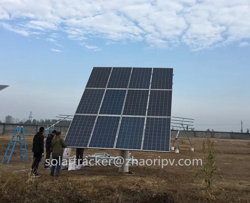 Полуавтоматическая двойная система слежения за солнечной батареей