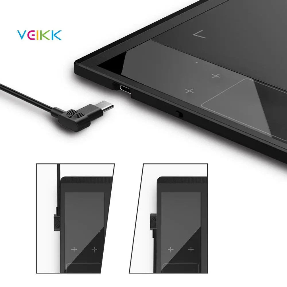 VEIKKA30描画タブレットブラックUSBWindows8ストックパッシブペン10X6インチ290RPS8192レベル