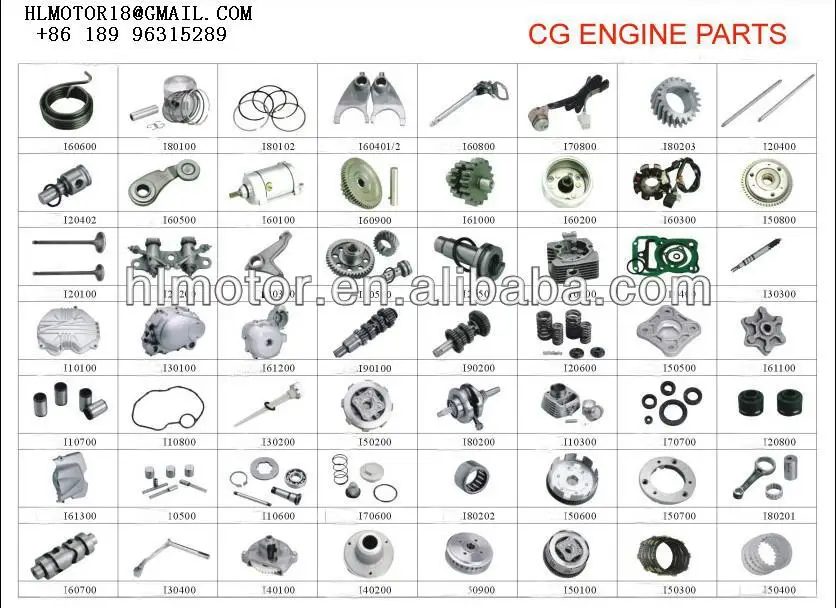 125cc 150cc Cg150 Spare Parts Engine 