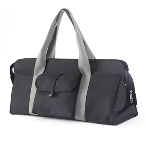Large capacity canvas yoga mat duffle bag/tote bag