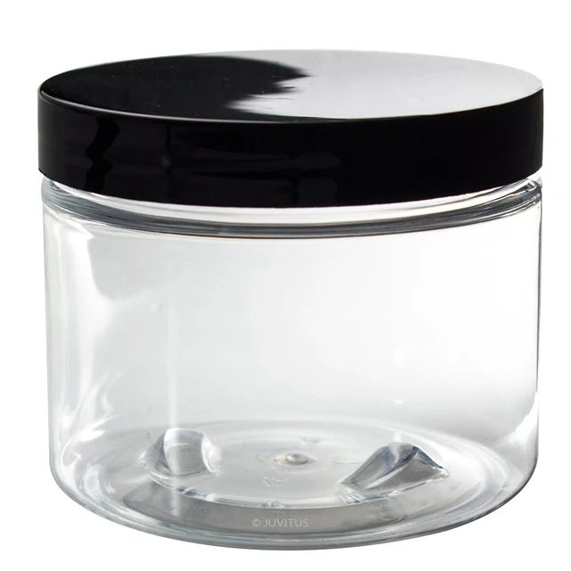 500ml Wide Mouth Clear Pet Ice Cream Jars Food Container Jars