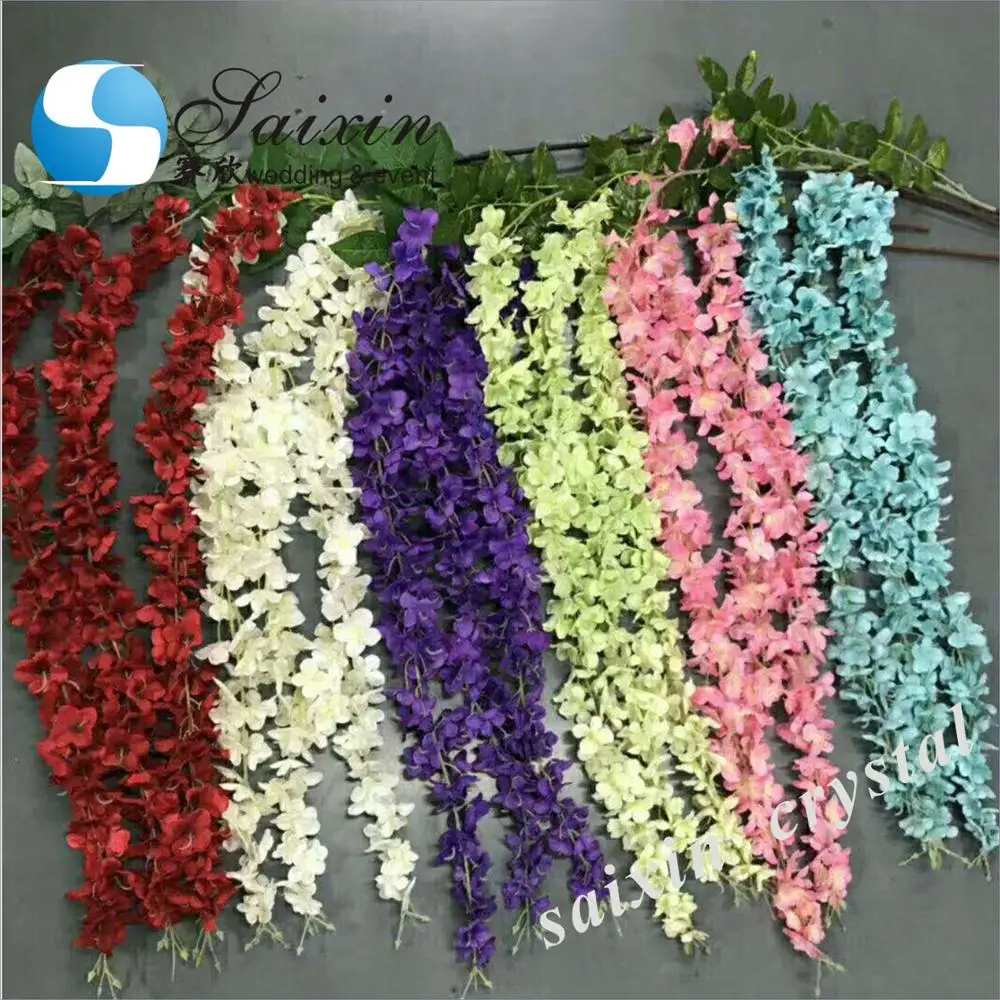 Wedding Party Decoration Wisteria Artificial Flowers Buy Artificial Flowers For Sale Artificial White Flowers Tall Pillar Candle Holders Product On Alibaba Com