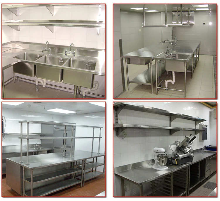 Fabricate Commercial Stainless Steel Kitchen Equipment for Restaurant
