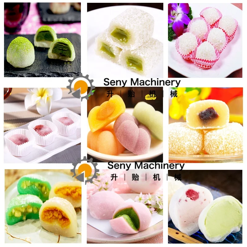 Automatic Small Encrusting Machine Mochi Ice Cream Rice Cake Making Machine