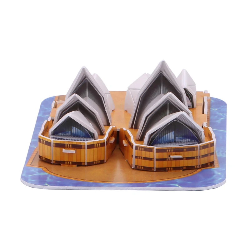 World Famous Architecture 3D Puzzle Australia Sydney Opera House Building Toys Jigsaw Puzzles Toys Educational Toys for Children