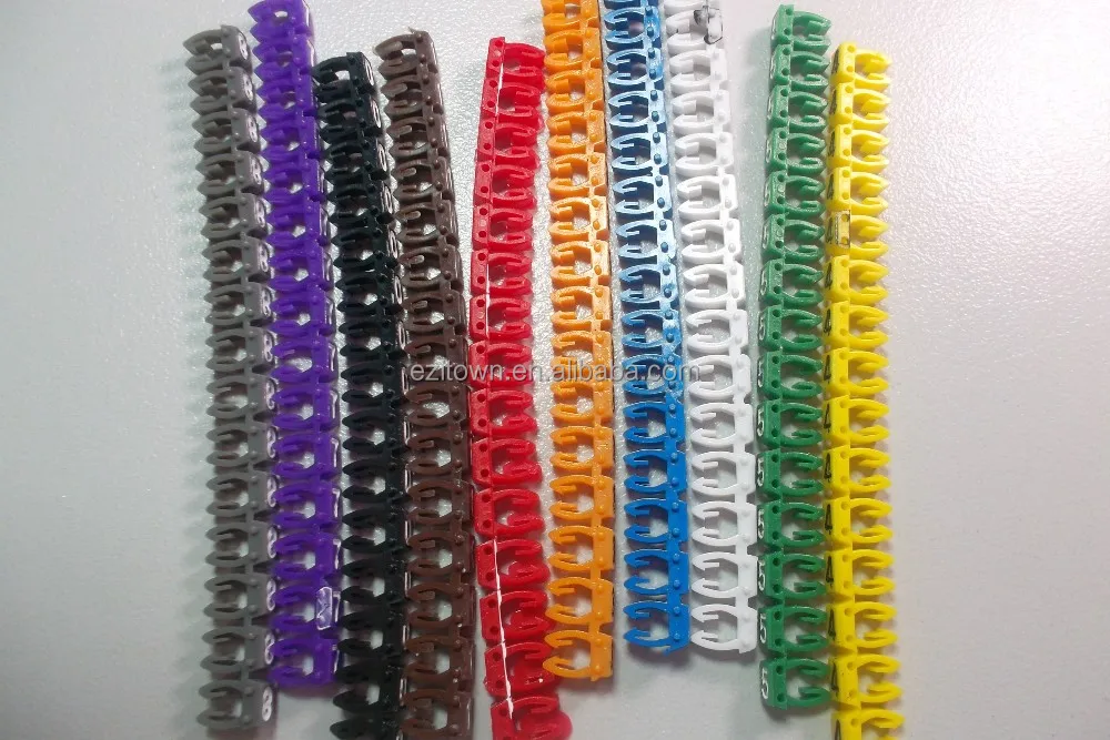 
 KN POM Индивидуальные красочные пластиковые электрический кабель нумерации лейблы ярлыки провода этикетки lan Кабель маркер зажим рукава  