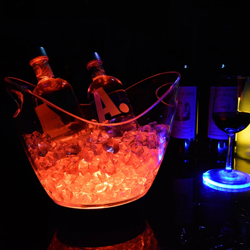 USB Charging Champagne Bar Beer Wine Drinks Box LED Ice Cooler Bucket for Jeptha Creed Tuthilltown Spirits Luksusowa
