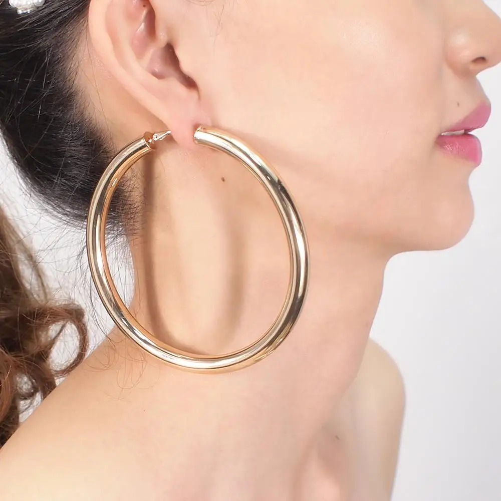 90mm hoop earrings