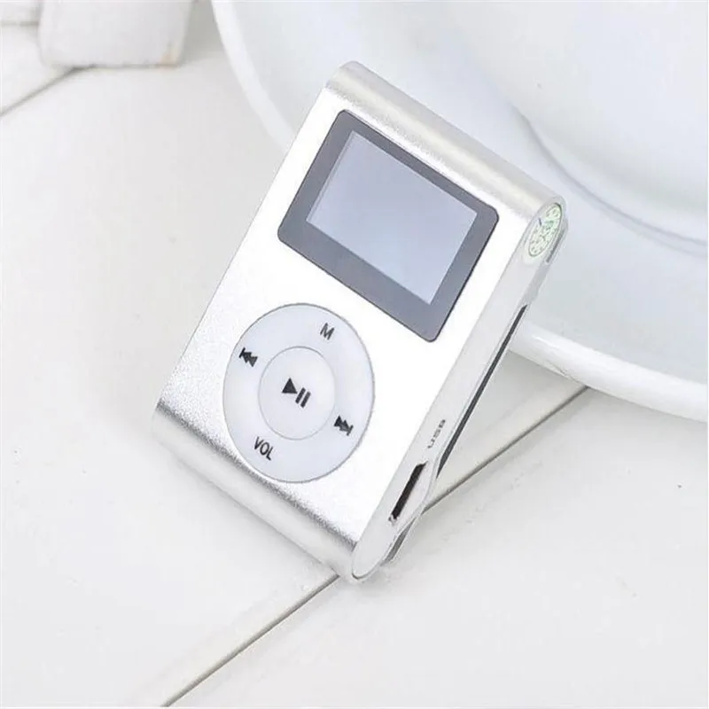 Mini Lettore Musicale MP3, Mini Lettore MP3 Sportivo Portatile con Clip Posteriore + Schermo LCD, Supporto per Schede di Memoria Fino a 32G,(nero