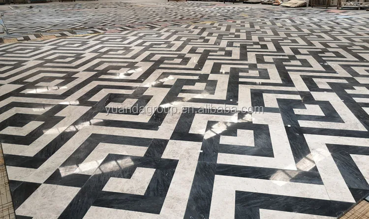 product natural marble mosaic art marble inlay flooring design waterjet medallion mosaic pattern273-9