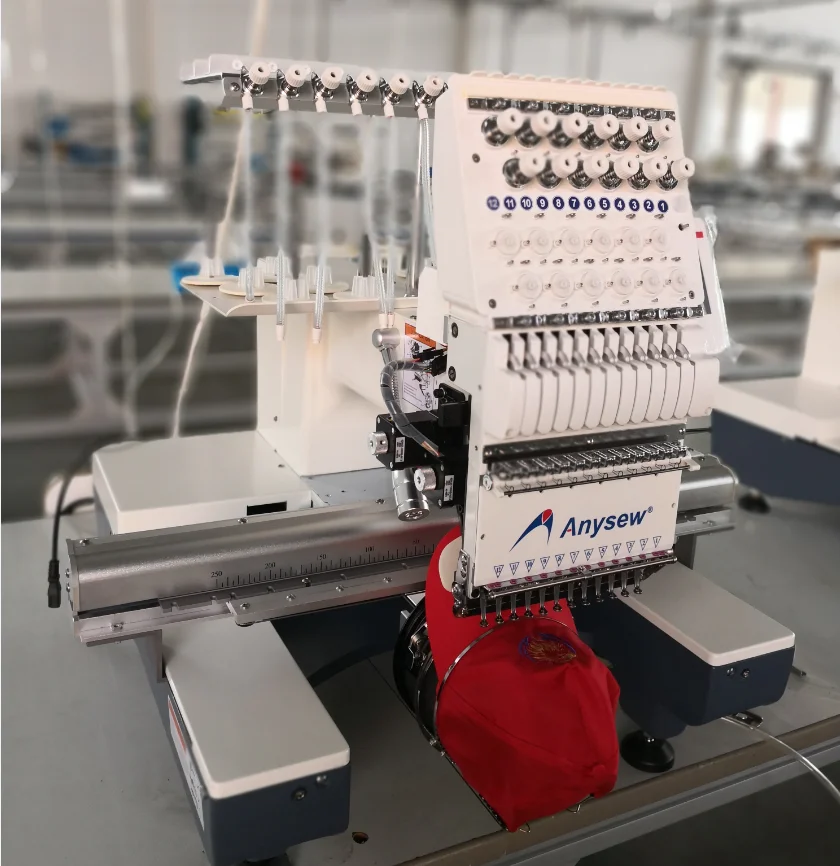 AS-1201TS Single Head Embroidery Machine - High Quality