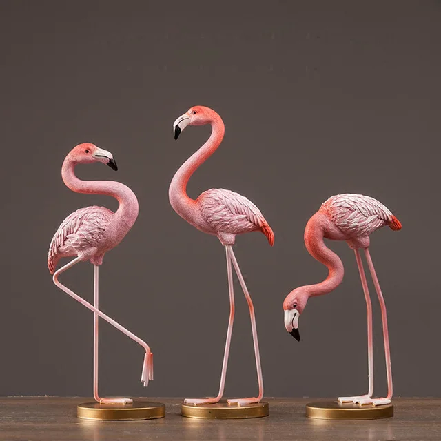 Customized Popular Modern Art Decorative Flamingo Life Size Statue ...