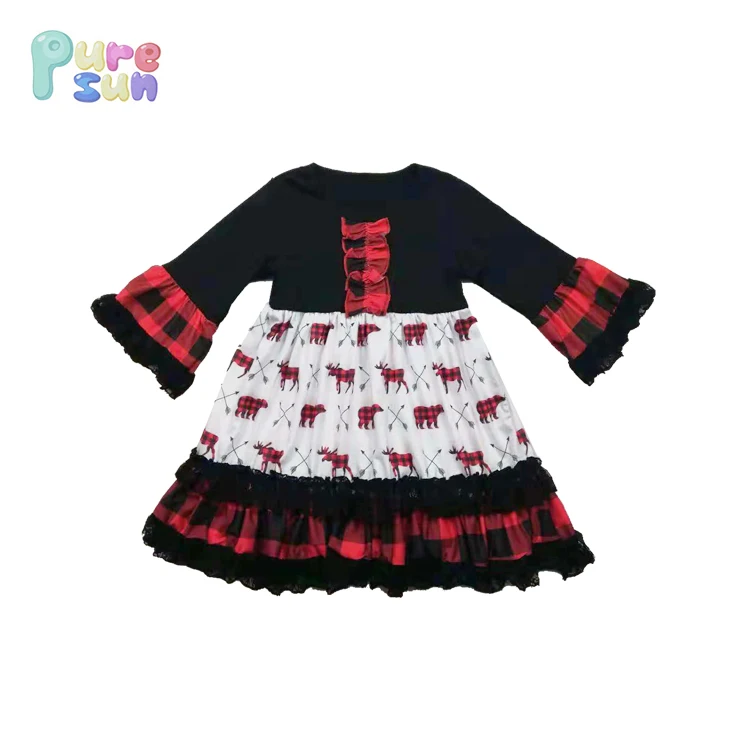 girls reindeer dress