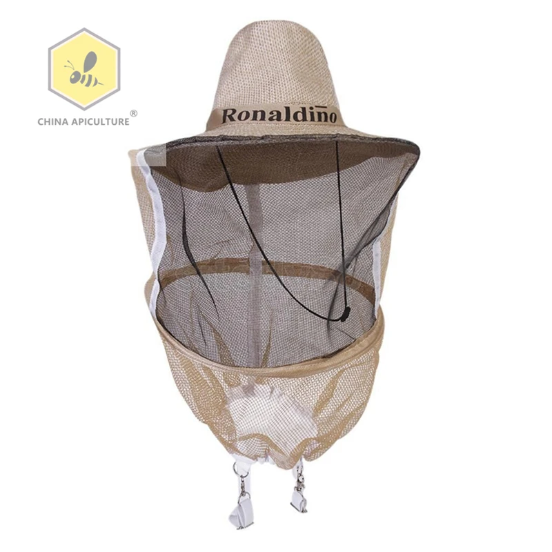 Beekeeping Cowboy Hat Mosquito Bee Insect Net Veil Face Hat Cap Heads D1D2\ 