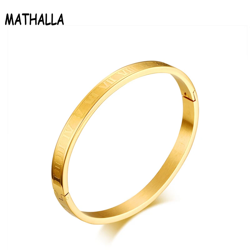 Classique Cinq couleurs Cuff Bracelet en acier inoxydable bracelet fashion femmes Bijoux