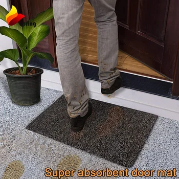 Magic Absorbent Fast Drying Non-slip Clean Step Door Mat (1'6 x 2