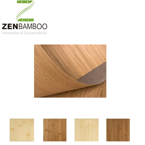 Ceramel Color Horizontal Bamboo Veneer for Desk