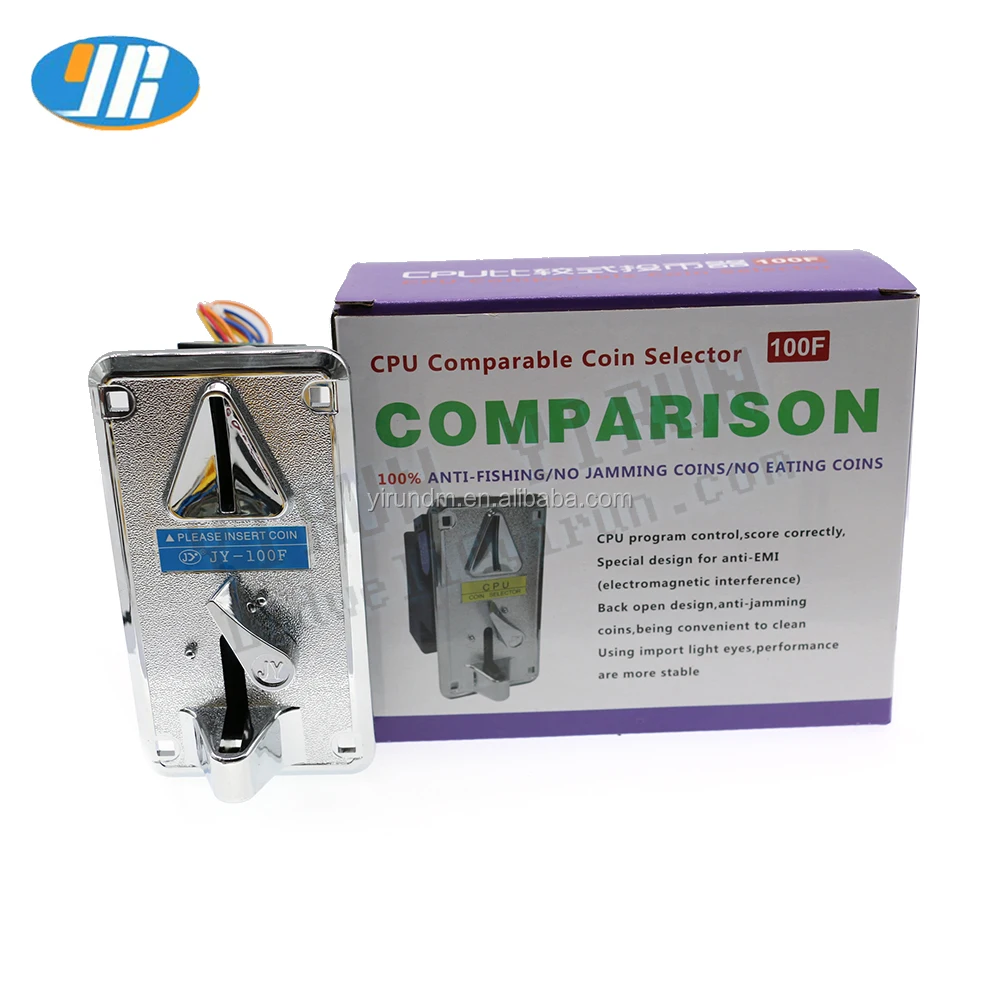 JY100F コインコンパレーター 電子式コインセレクター コインセレクター ケーブルネジ付き 最安値