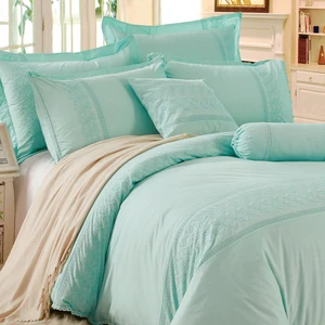 KOSMOS Bedding Polycotton Embroidery Lace Super king Bedding Comforter Sets