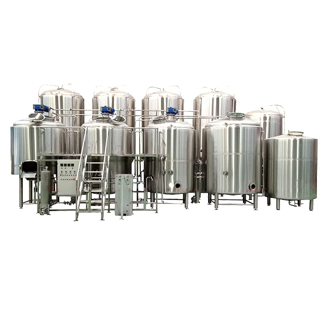 Паровой нагреватель из нержавеющей стали 3500L 35HL 30BBL 2 сосуда Пивоваренная машина пивоваренное оборудование проект под