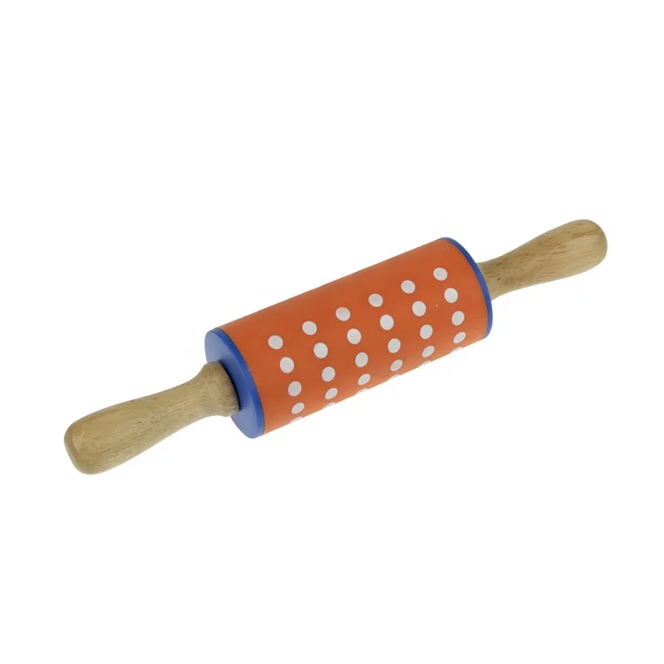 Заводская изготовленная на заказ пищевая мини 9-дюймовая круглая силиконовая Скалка