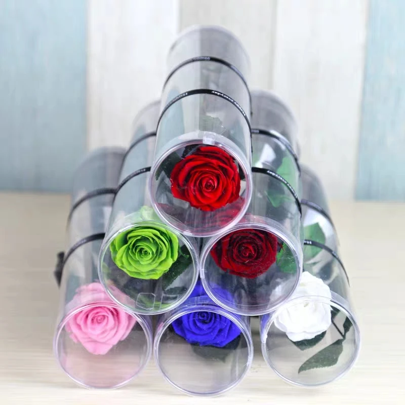Rosa conservata di grado A 5-6 cm, rose eterne naturali di alta qualità, rosa immortale dura da 3 a 5 anni, per mamma, San Valentino, compleanno, matrimonio, decorazione per casa, feste, fai