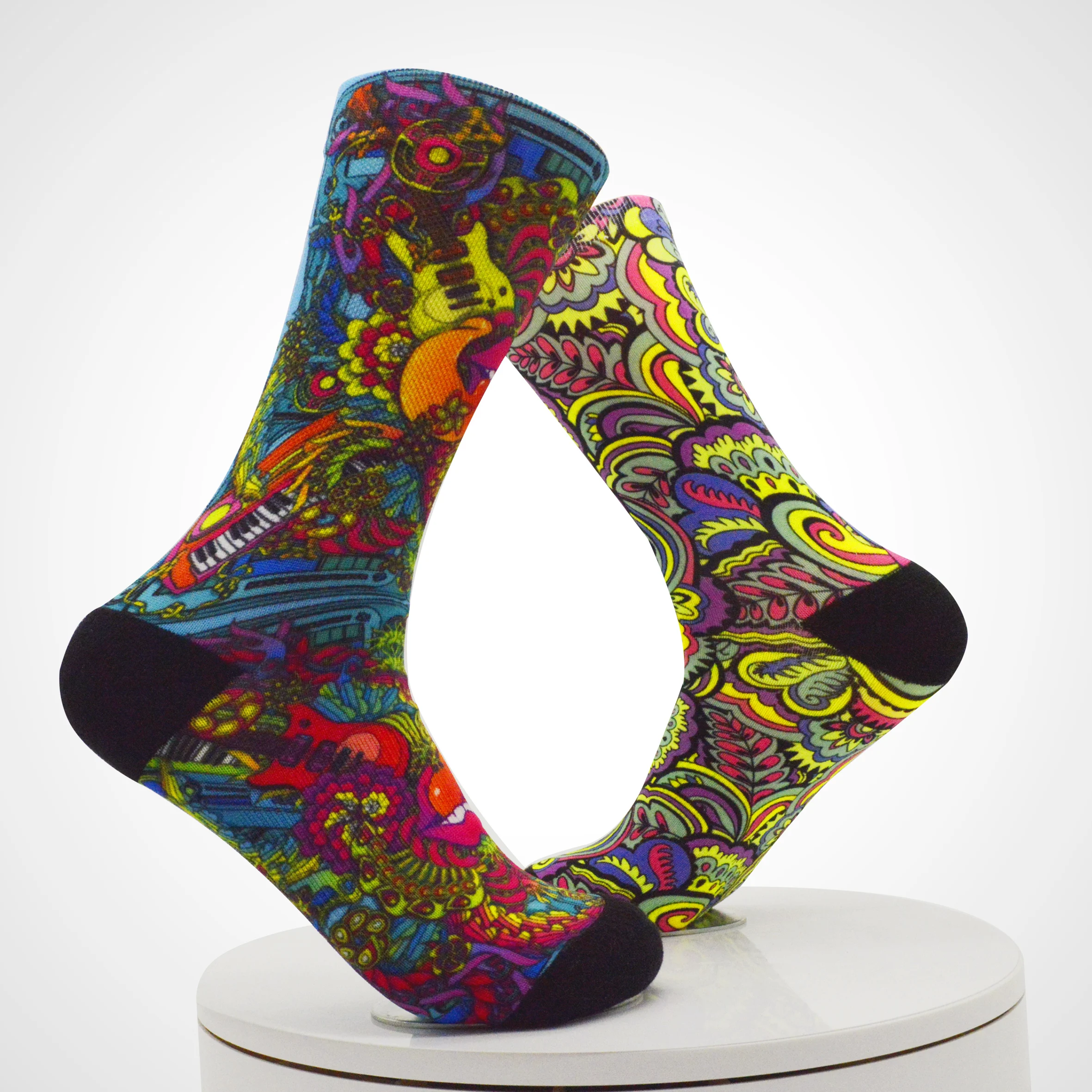 360 Degree 3D Printed Sublimation Socks Cotton Custom Print Socks With Your Pattern