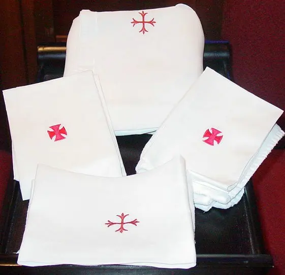  SEWACC 4pcs Hand Reserve Cloth Cross Linen Cloth