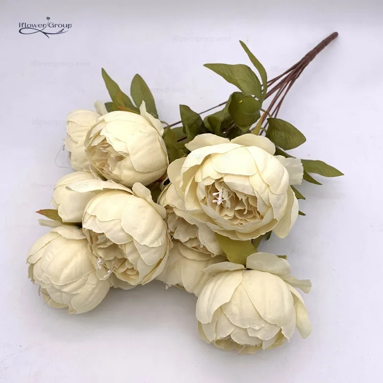 Ifg 13 Silk Heads Artificial Peony Flowers Wedding Flower Arrangement