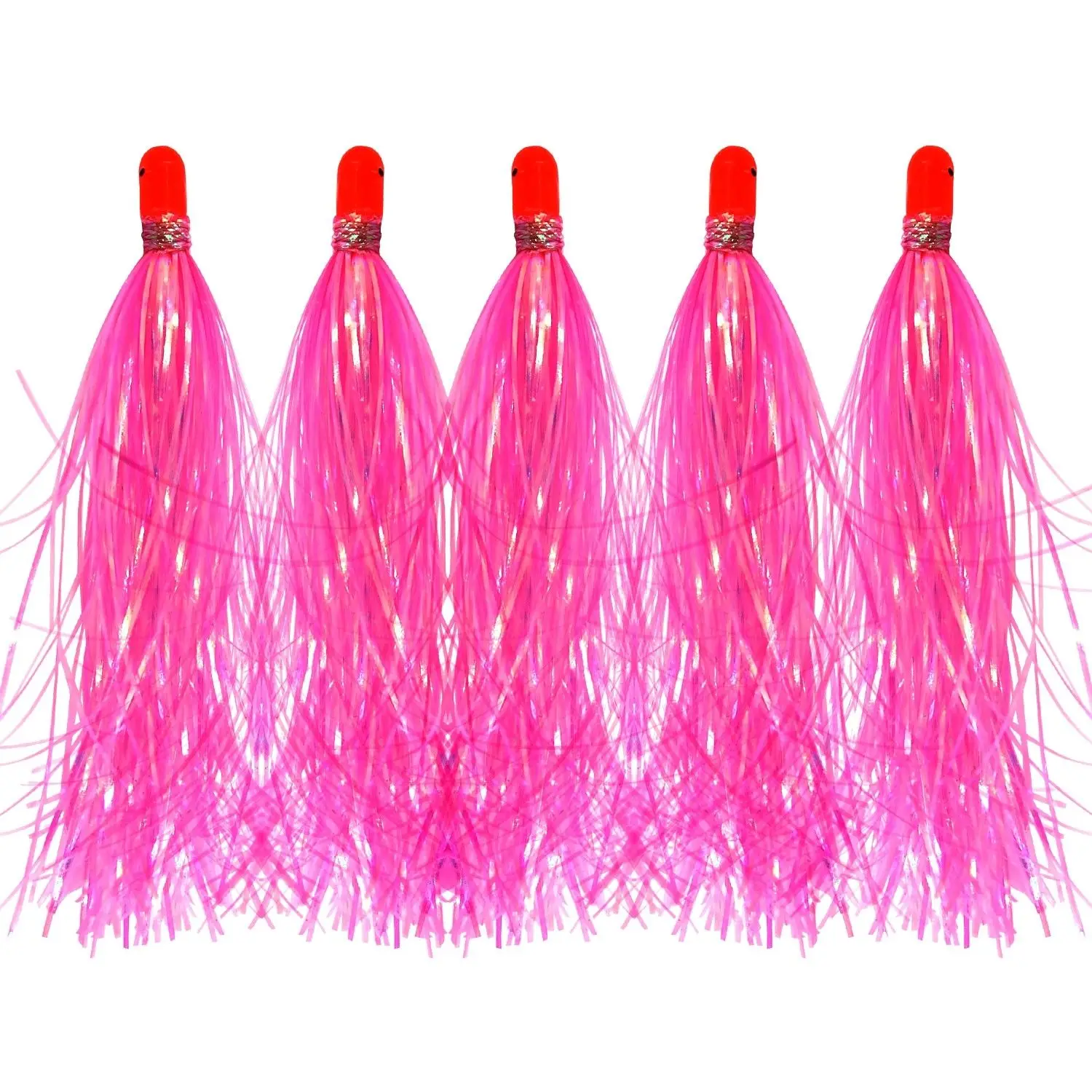 Mylar Flash Teaser Tail Jig Head Fishing Lure Bait Bullet Head 0.35