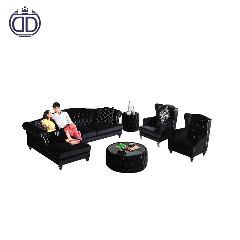 Alibaba диван Дешевые Гостиная Честерфилд Кнопка Хохлатая кожаный диван охватывает arm салон мебели диван ожидания