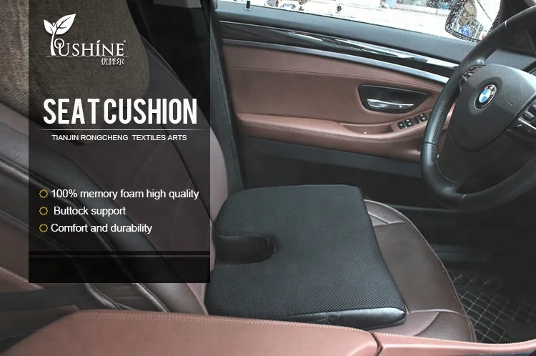 Factory Sale 3D Mesh Cover Memory Foam Adult Bus Car Driver Seat Cushion Height-adjustable Cooling Lumbar Pillows Seat Cushions