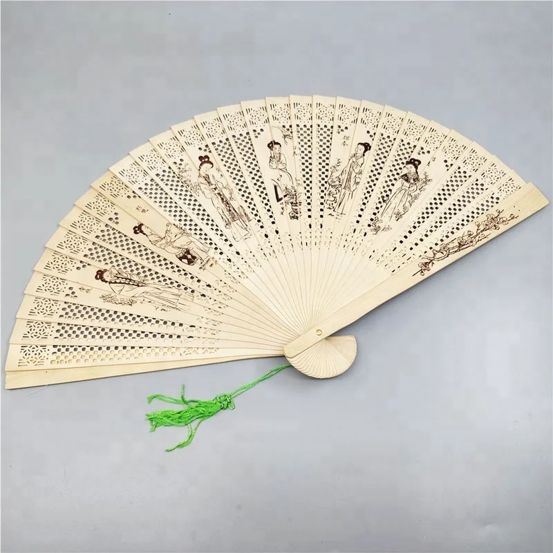 Китайский Ароматный сандаловый Ручной Веер резные ароматизированные деревянные веера для свадебной вечеринки подарок на день рождения домашний