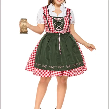 Lady Oktoberfest Beer Maid Wench German Bavarian Fancy Dress Costume