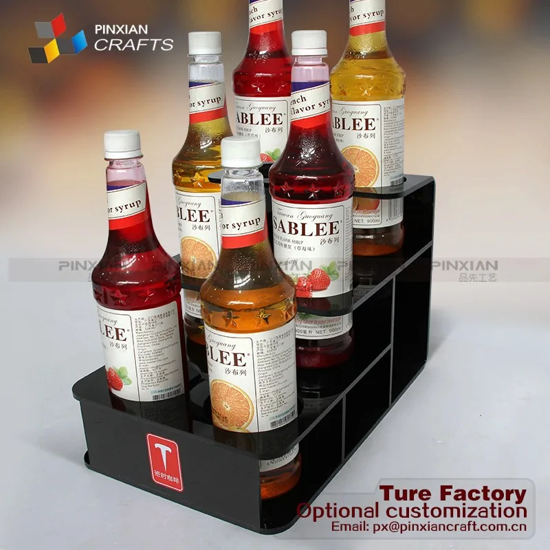Support Acrylique Pour 12 Verres à Liqueur/vin - Présentoir Transparent 29x11 Cm, Trou 3,8 Cm - 2