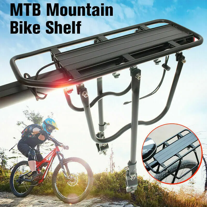 Porte-bagages Avant VTT En Alliage D'aluminium – Compatible Fourche Suspendue, Pour Courses, Pique-nique Et Transport D'animaux
