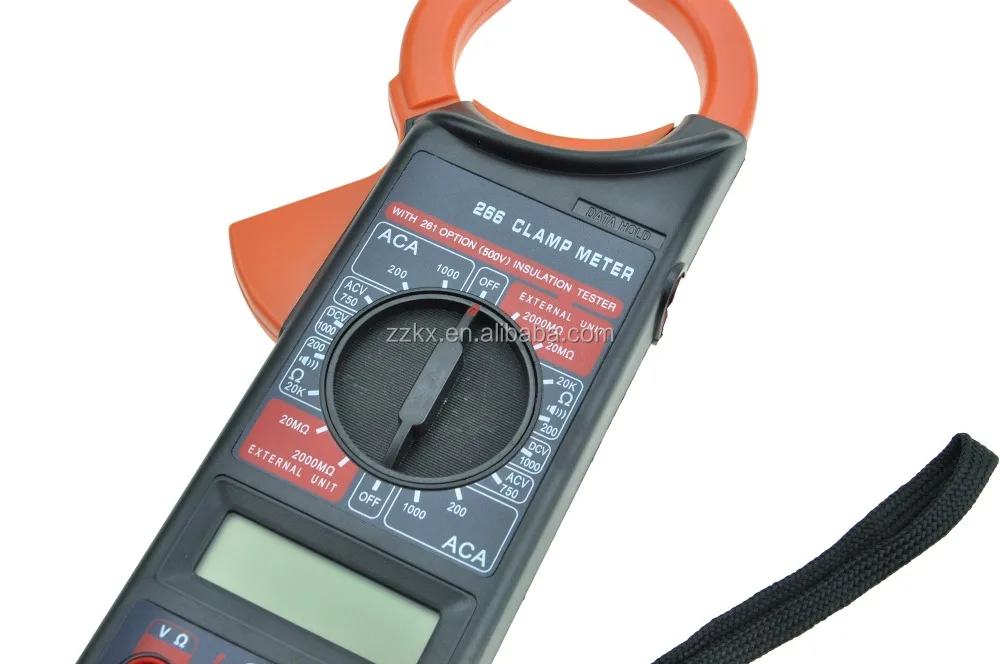 Multimetro DT266 pinza amperometrica tester digitale puntali regolabile
