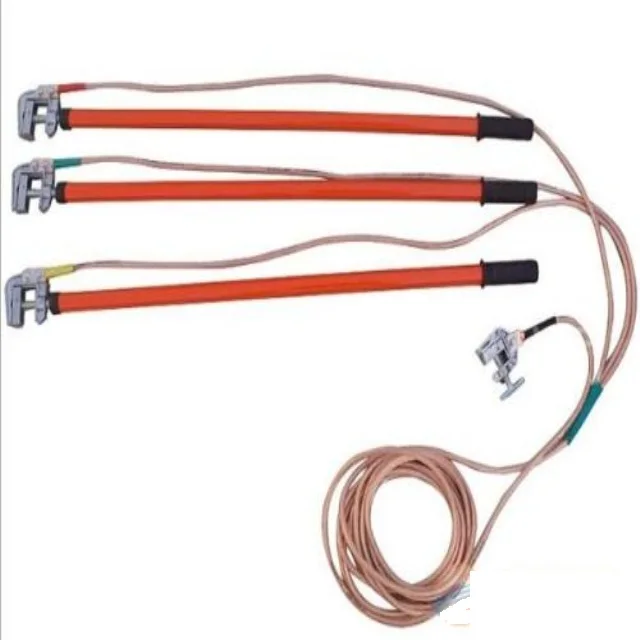 High Voltage Personal Protective Grounding Equipment Earthing and Short Circuiting Telescopic Portable Ground Wire