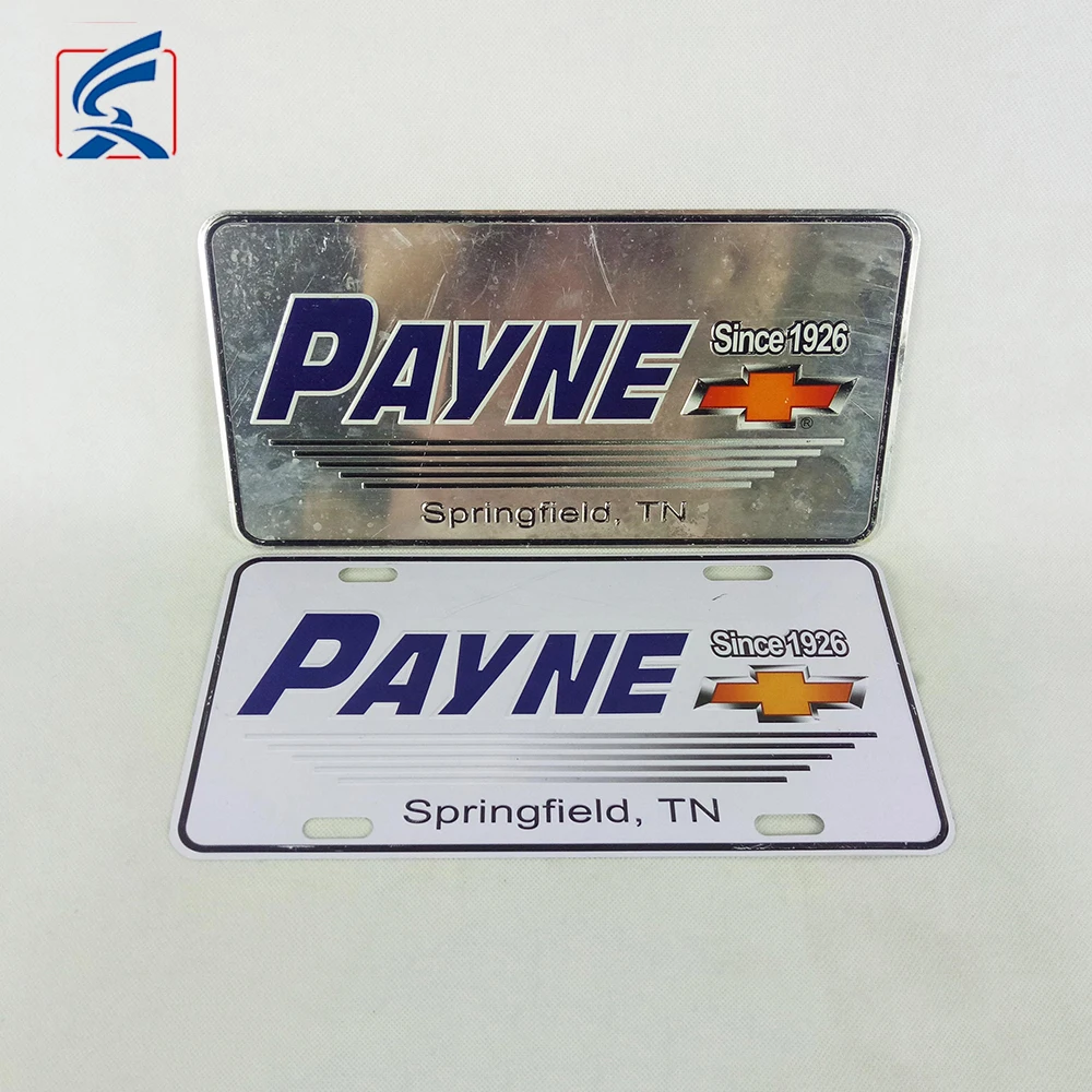Customized Size Aluminum Wholesale Blank License Plate With Fast