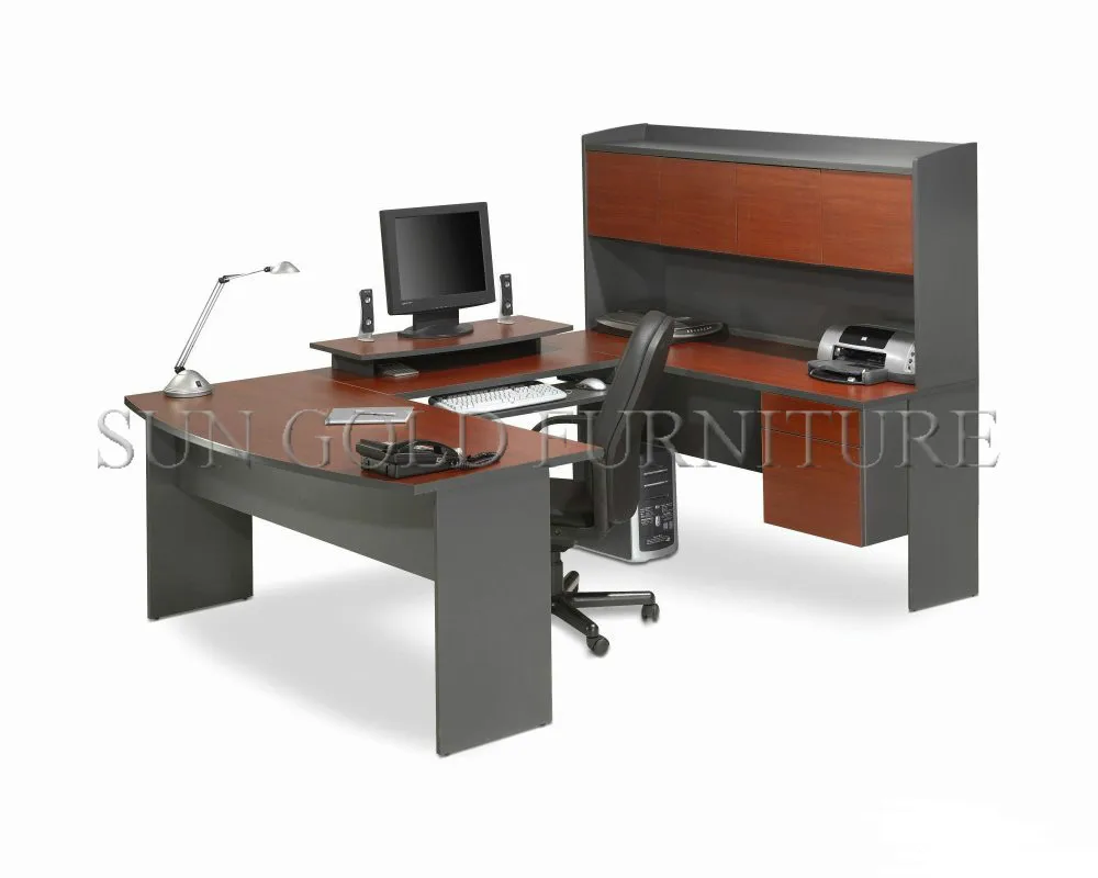 2022 Executive Corner Desk U Shape High Quality Wooden Office Table