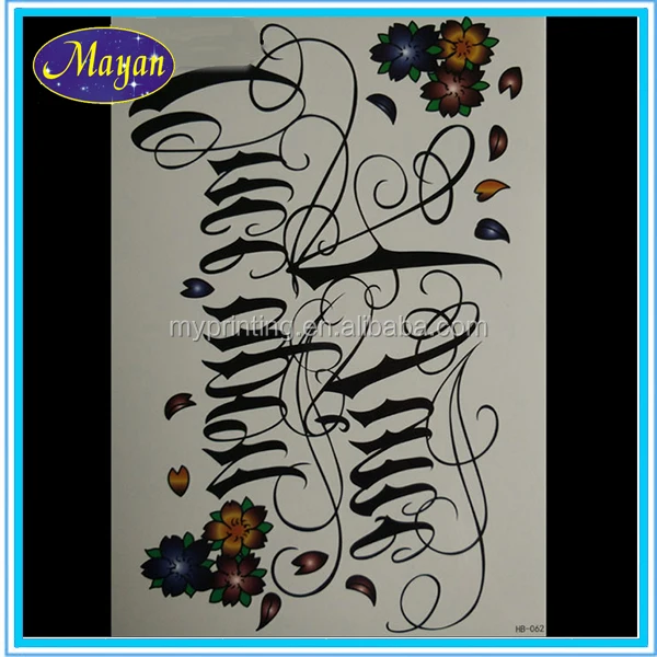 Markers For Alphabet Letter Tattoo Designs - Buy Alphabet Letter Tattoo,Markers  For Tattoo,Tattoo Lettering Product on 