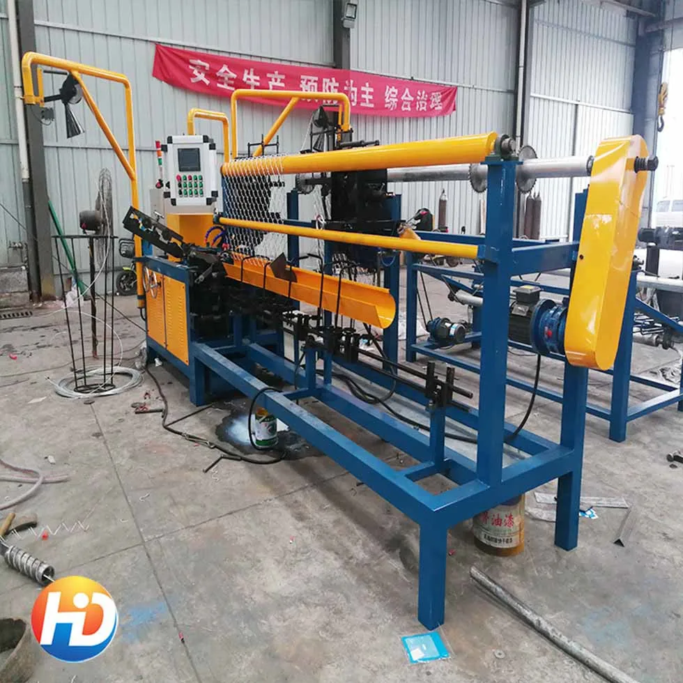 Easy-to-Operate Double Wire Chain Link Machine in India Featuring PLC Motor Bearing Gear Components for Wire Fence Making