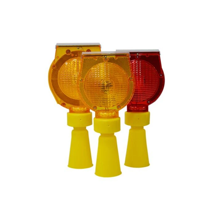 Оптовая продажа, светодиодные мигающие предупреждающие светофоры на солнечной батарее для дорожной безопасности