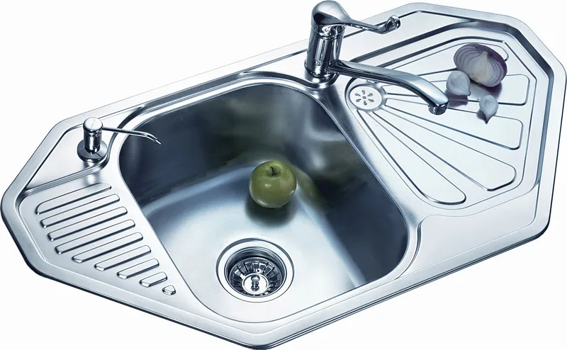 Hot Sale Restaurant One Piece Hexagon Kitchen Sink And Countertop Buy Hexagon Kitchen Sink One Piece Kitchen Sink And Countertop Hexagon Kitchen Sink Promotion Product On Alibaba Com