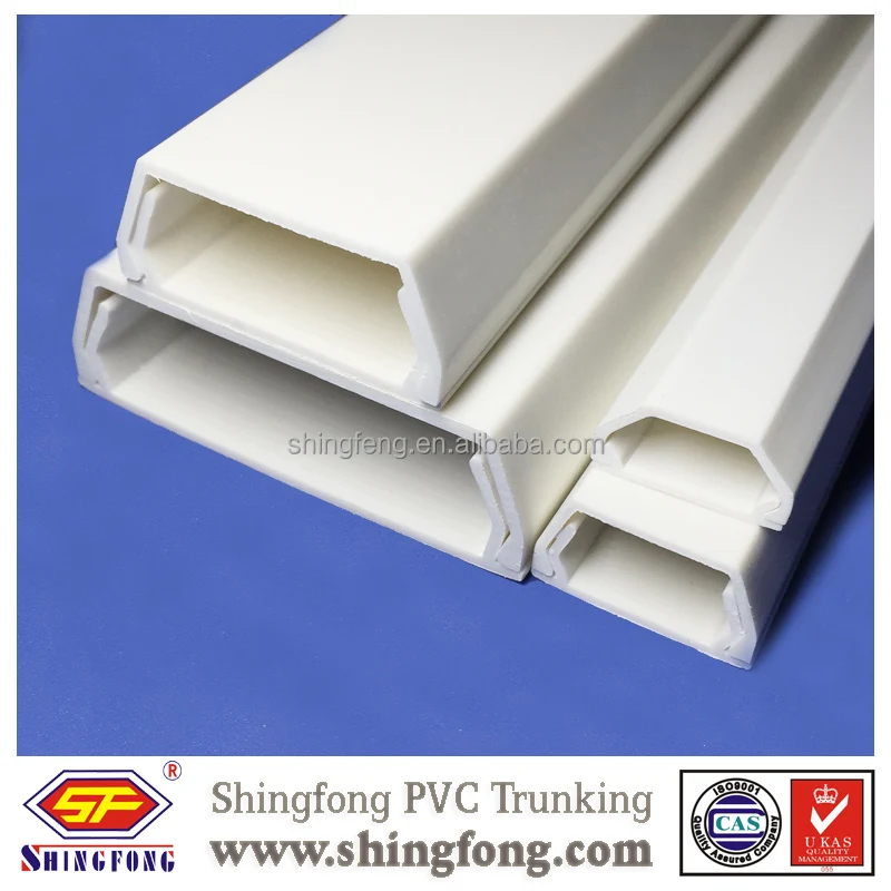 Full Sizes Trapezoid PVC Trunking Cable Duct