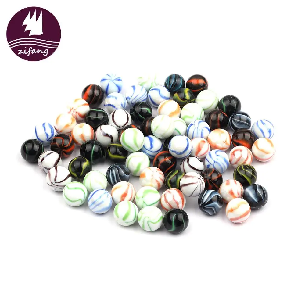 Factory wholesale mixed color glass children toy glass marble balls
