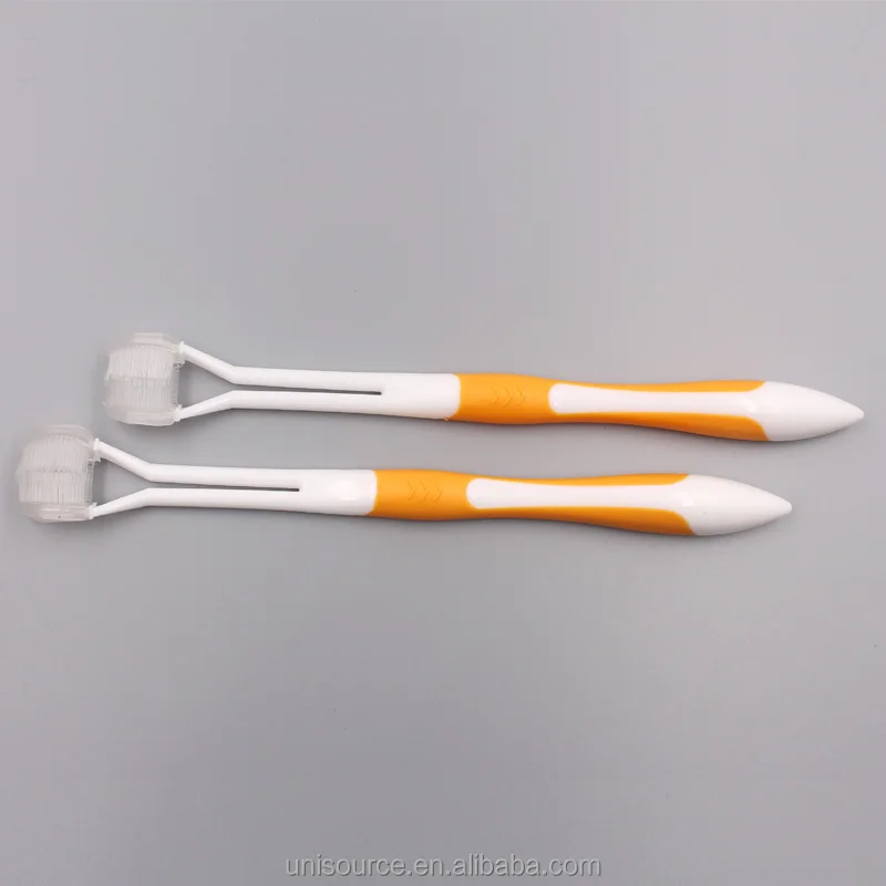 High Quality Pet Toothbrush Two Heads 360 Deep Cleaning Sided Bristles Manual Toothbrush With Soft Bristle