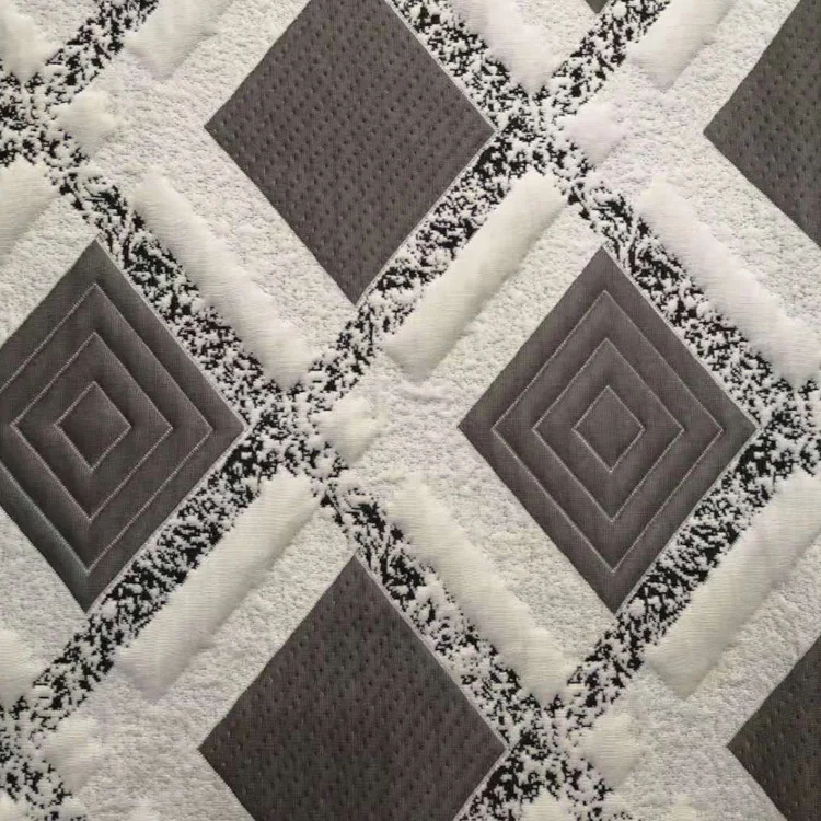 Матрас вискоза/полиэстер ткань водонепроницаемый жаккардовая ткань с добавлением полиэстера/хлопчатобумажная ткань, тянущаяся в 4 направлениях, матрасная ткань из полиэфирного волокна